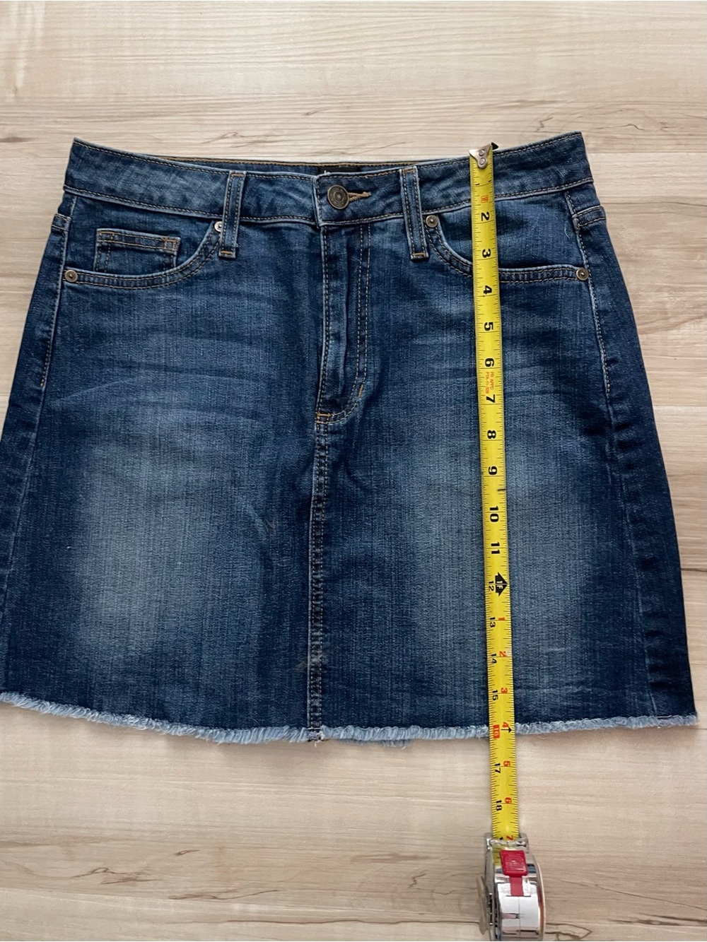 Just Black Dark Blue Denim Mini Skirt